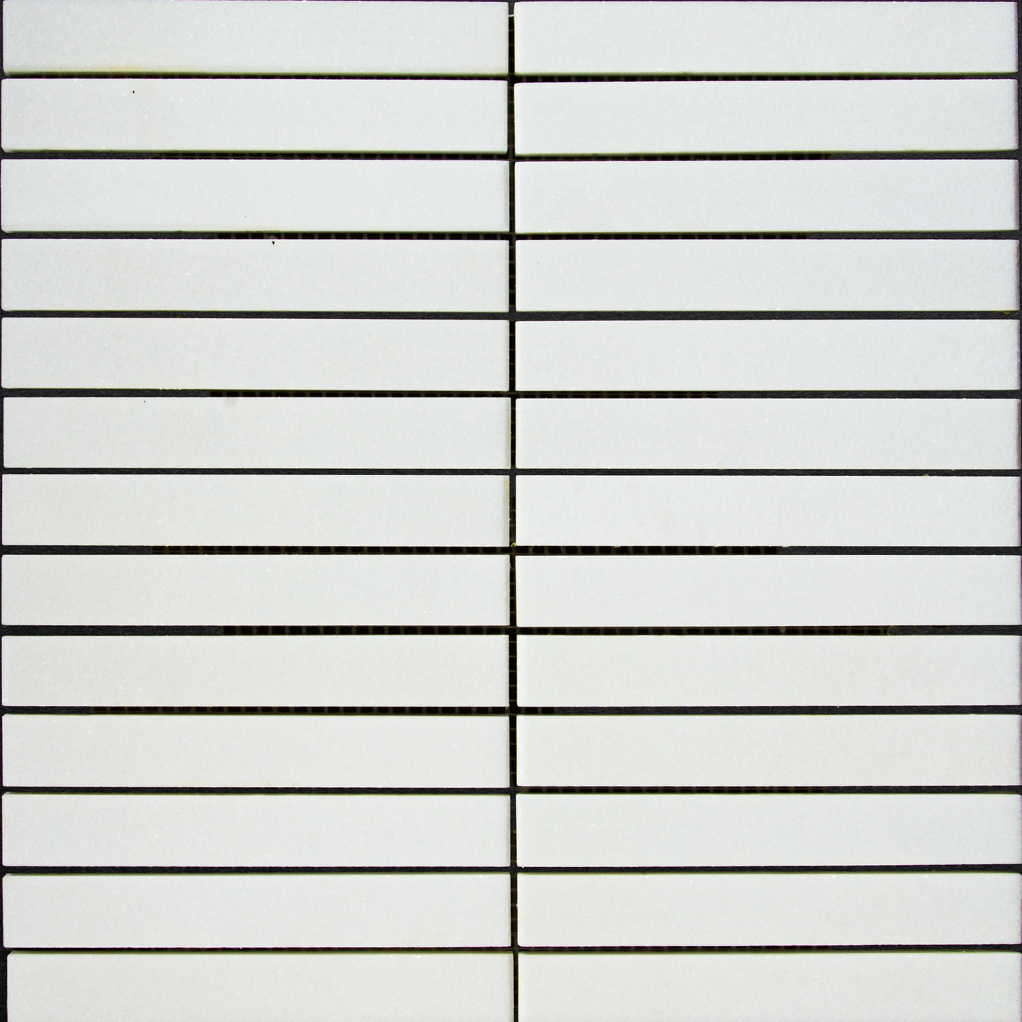 Thassos Mosaic Stacked Honed 3/4" X 6"