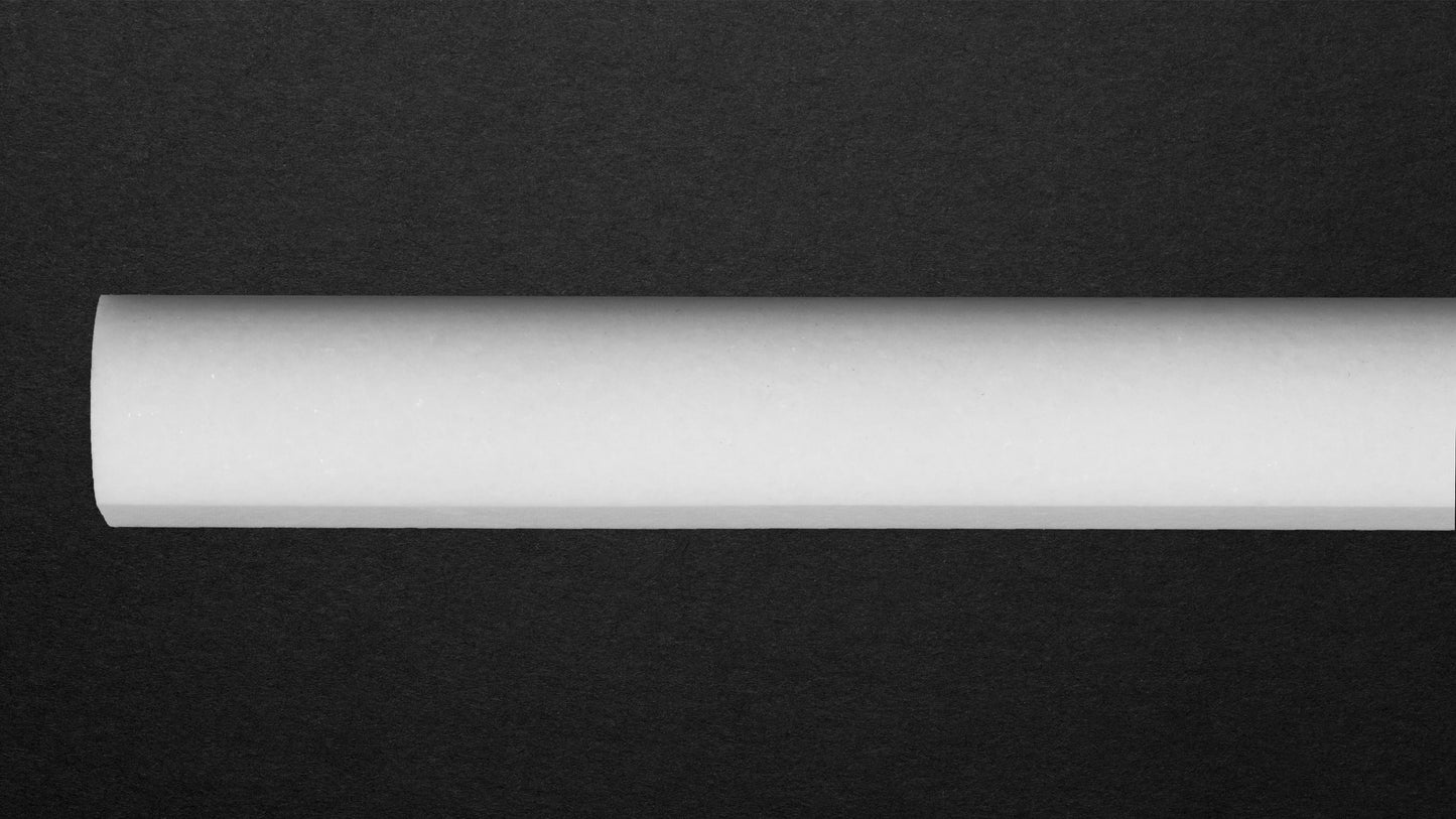 Thassos Bullnose Trim Honed 3/4"X 12"