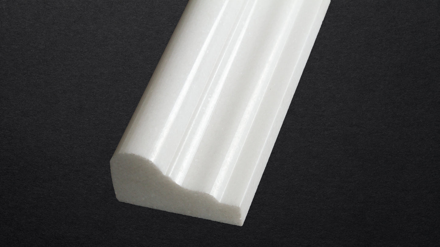 Thassos Regency Trim Polished 2" x 12"
