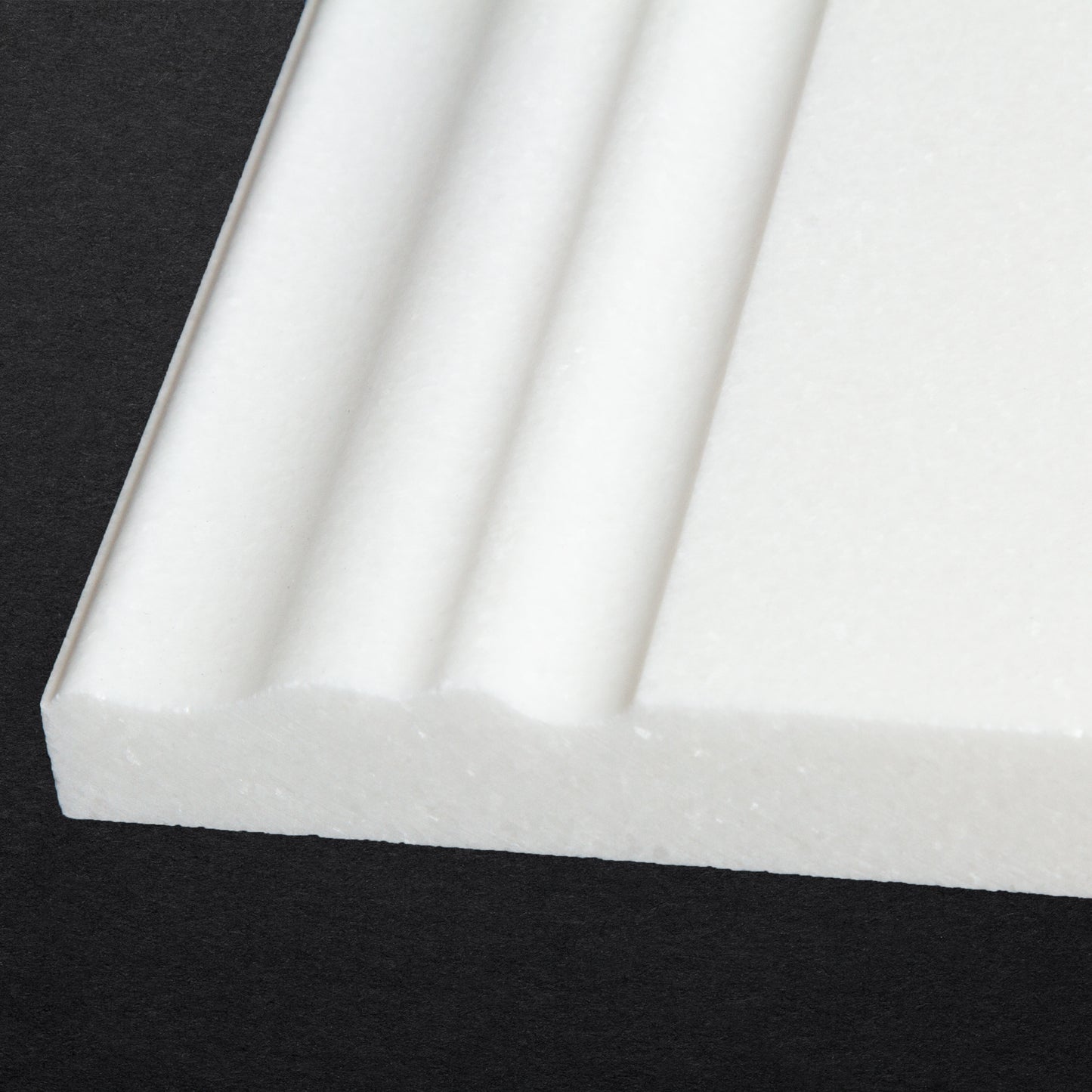 Thassos Base Molding Honed 4 3/4" x 12"
