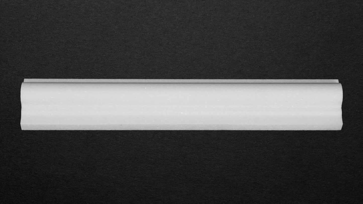 Thassos Crown Molding Ogee Honed 2"X12"
