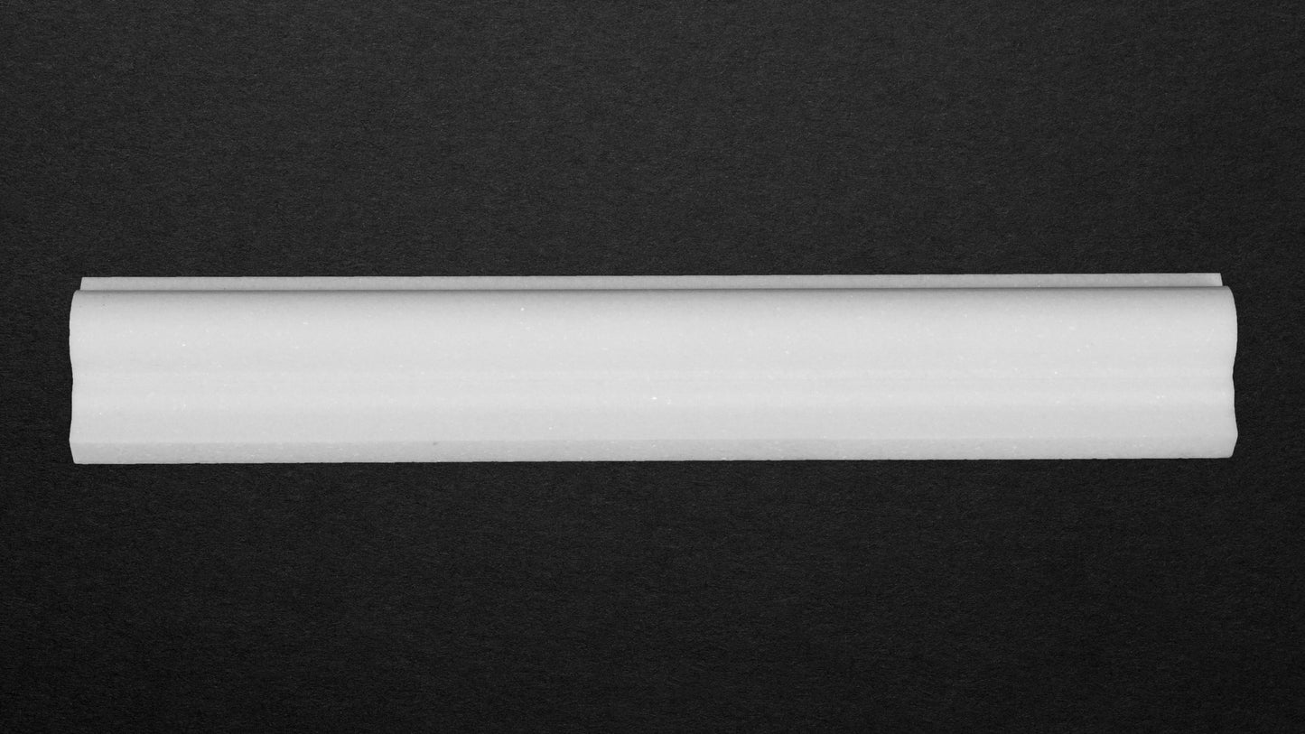Thassos Crown Molding Ogee Polished 2"X12"