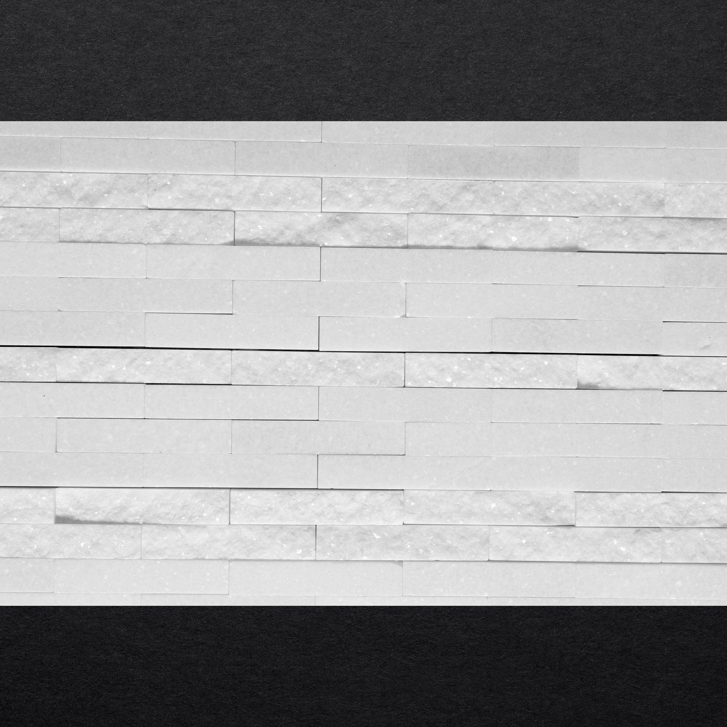 Thassos Mosaic Split Polished Bond 6" X 12"