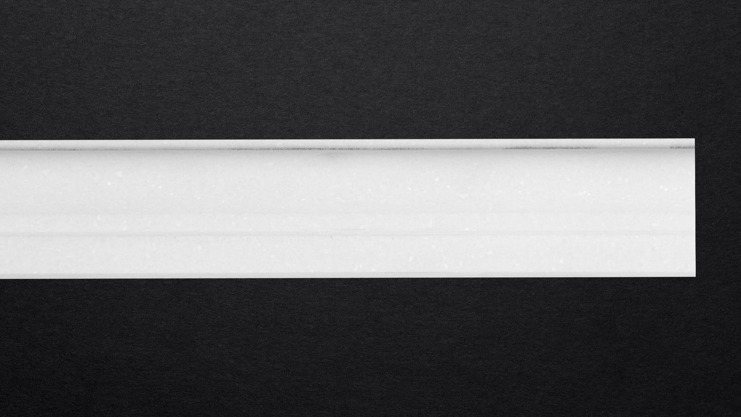 Thassos Crown Molding Ogee Polished 2"X 36"