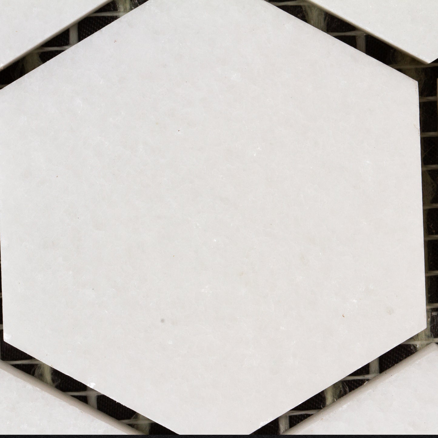 Hexagon Thassos Mosaic Polished 12'' x 12'' x 2"