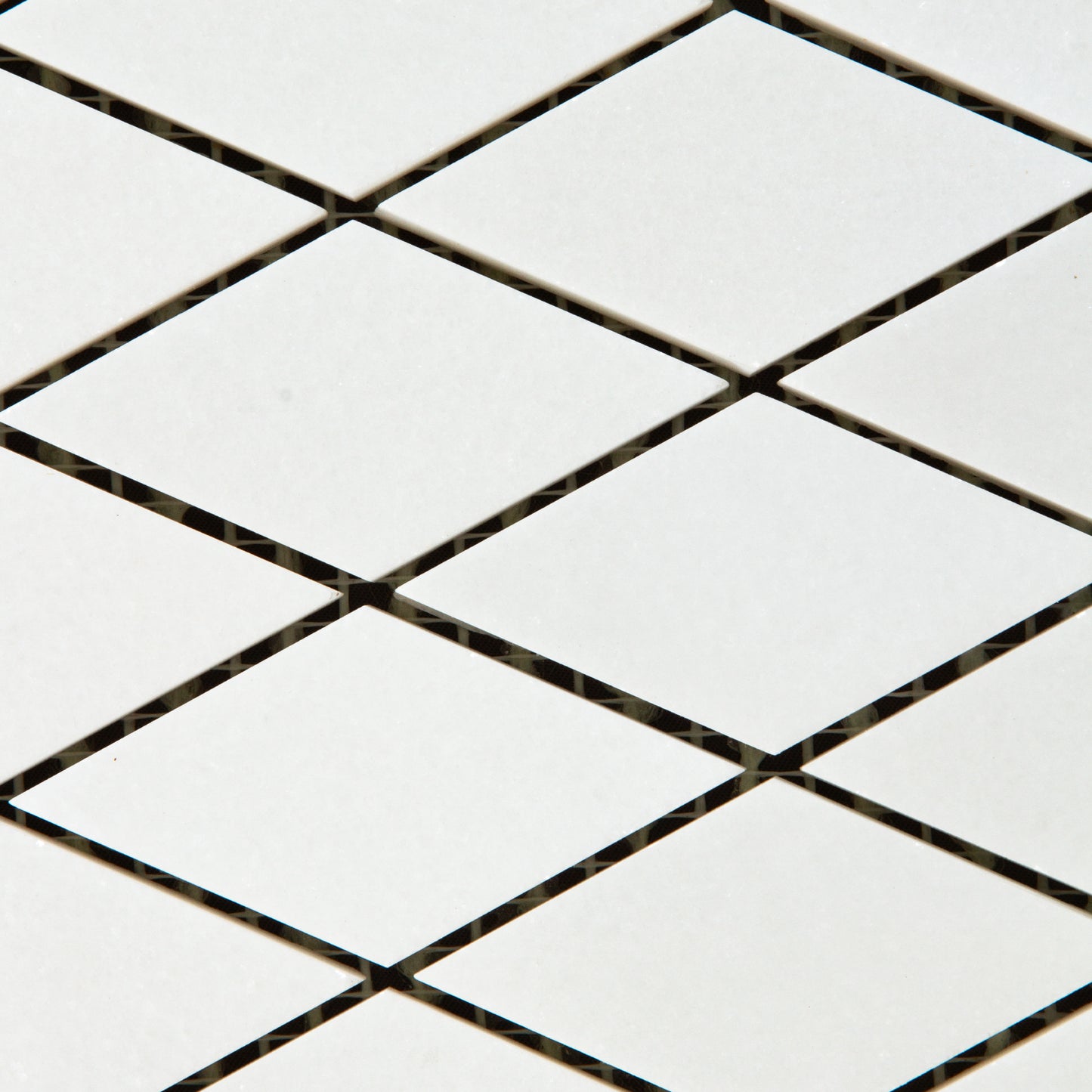 Diamond Thassos Mosaic Polished 1 1/4" x 2 1/8"