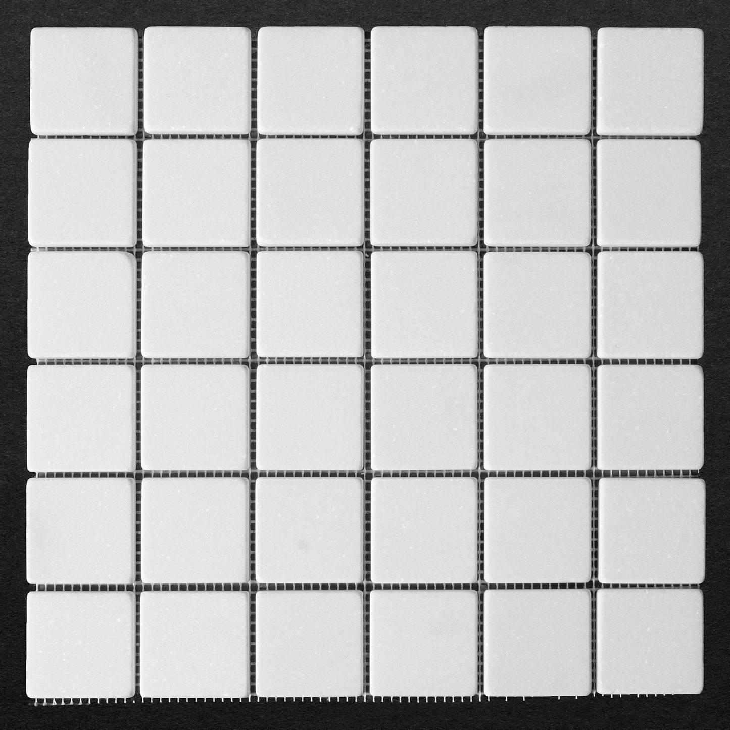 Thassos Mosaic Polished and Tumbled 2" X 2"