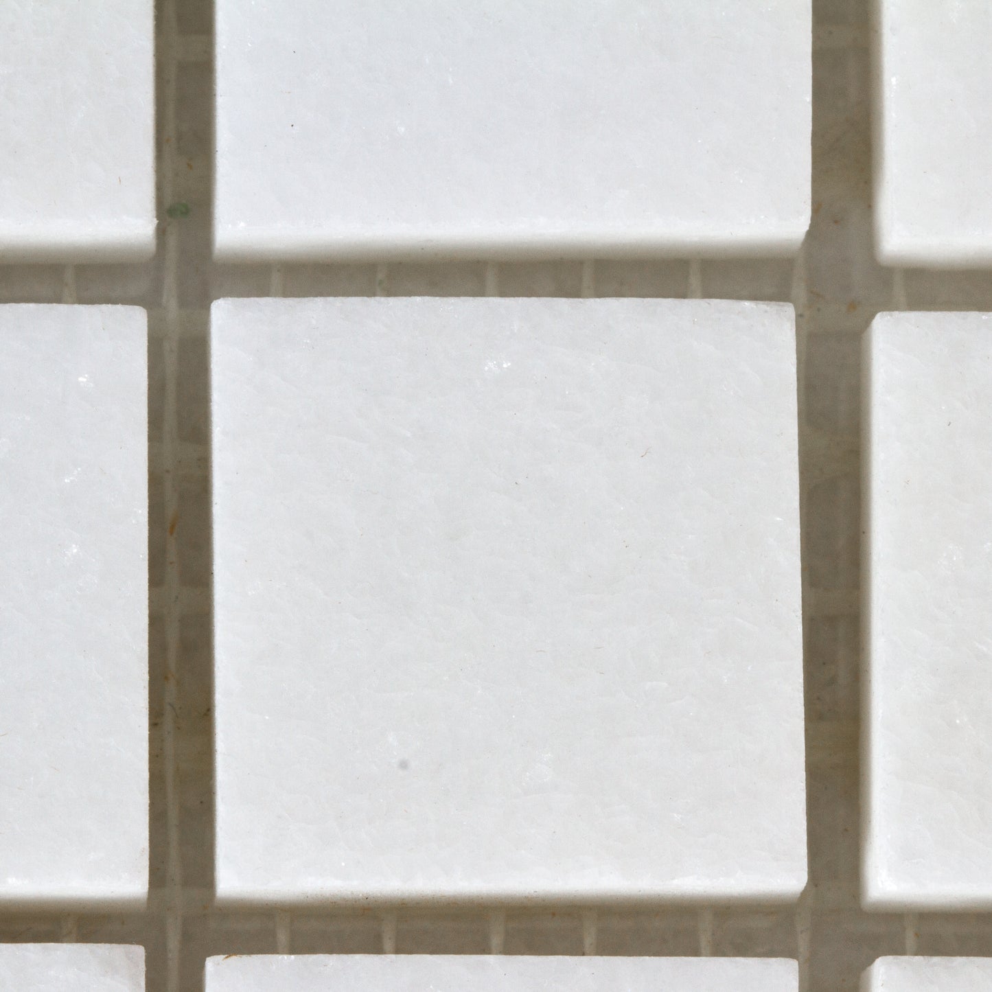 Thassos Mosaic Polished and Tumbled 2" X 2"