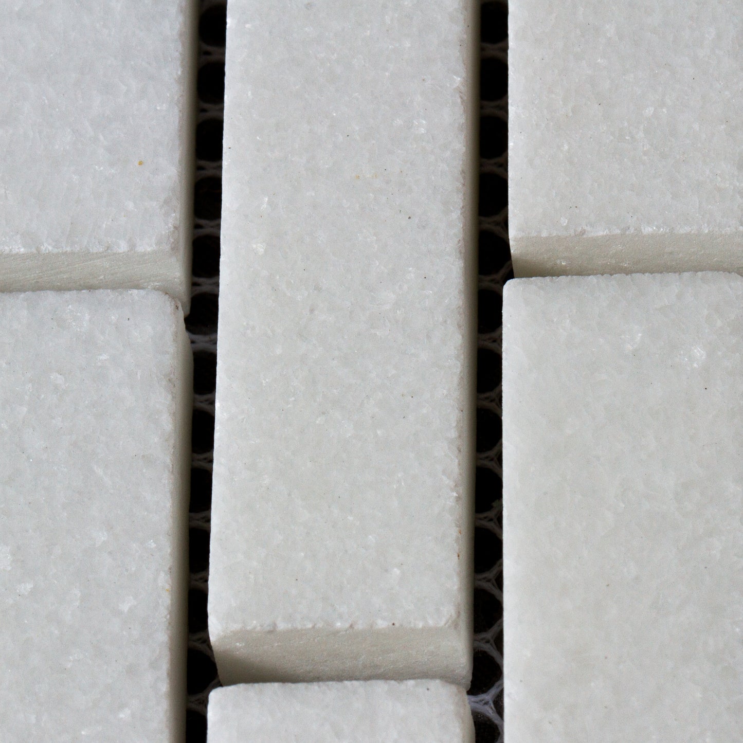 Mini Brick Thassos Mosaic Honed 5/8" X 2"