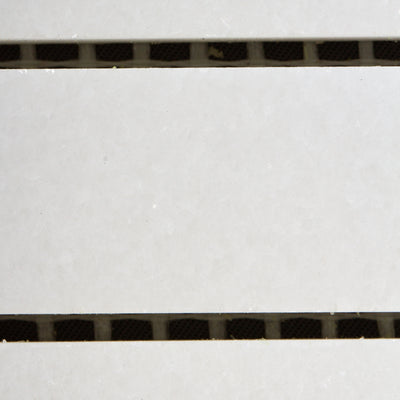 Thassos Mosaic Stacked Honed 3/4" X 6"