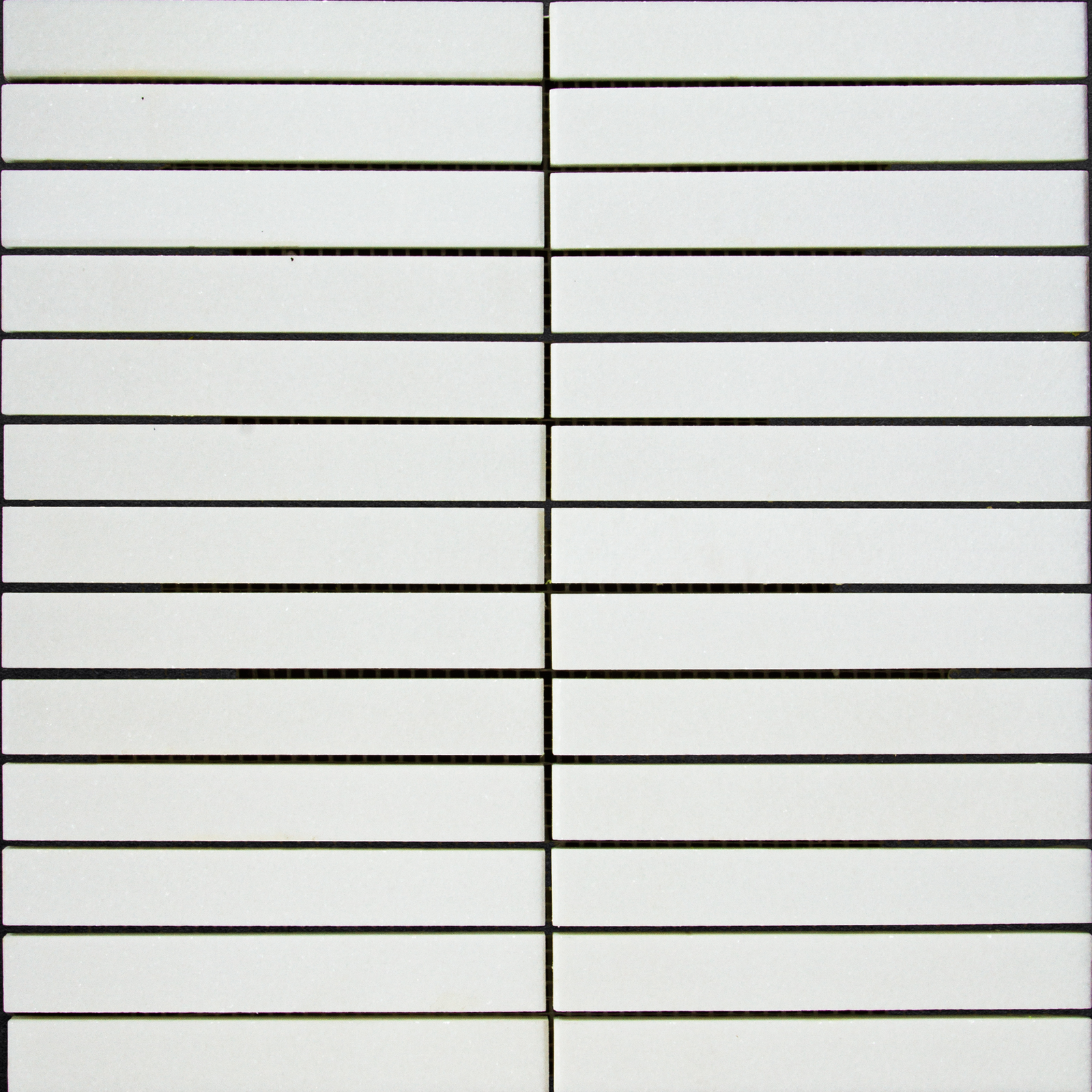 Thassos Mosaic Stacked Honed 3/4" X 6"