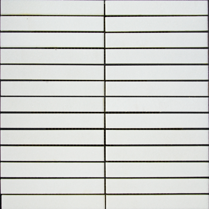 Thassos Mosaic Stacked Honed 3/4" X 6"