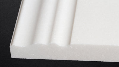 Thassos Base Molding Honed 4 3/4" x 12"