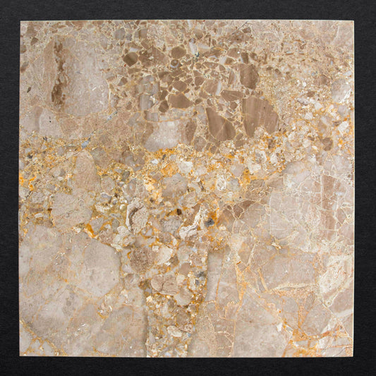 Karnis Brown Tile Polished 12" X 12" X 3/8''