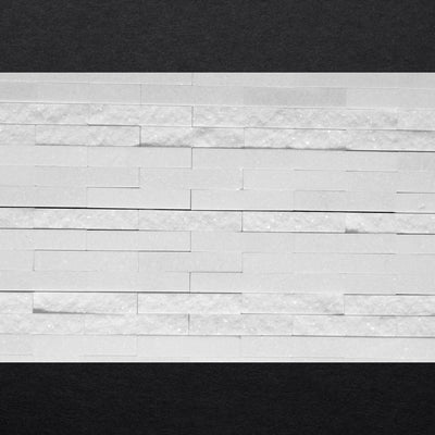 Thassos Mosaic Split Polished Bond 6" X 12"