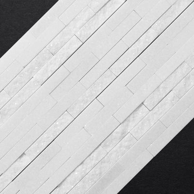Thassos Mosaic Split Polished Bond 6" X 12"