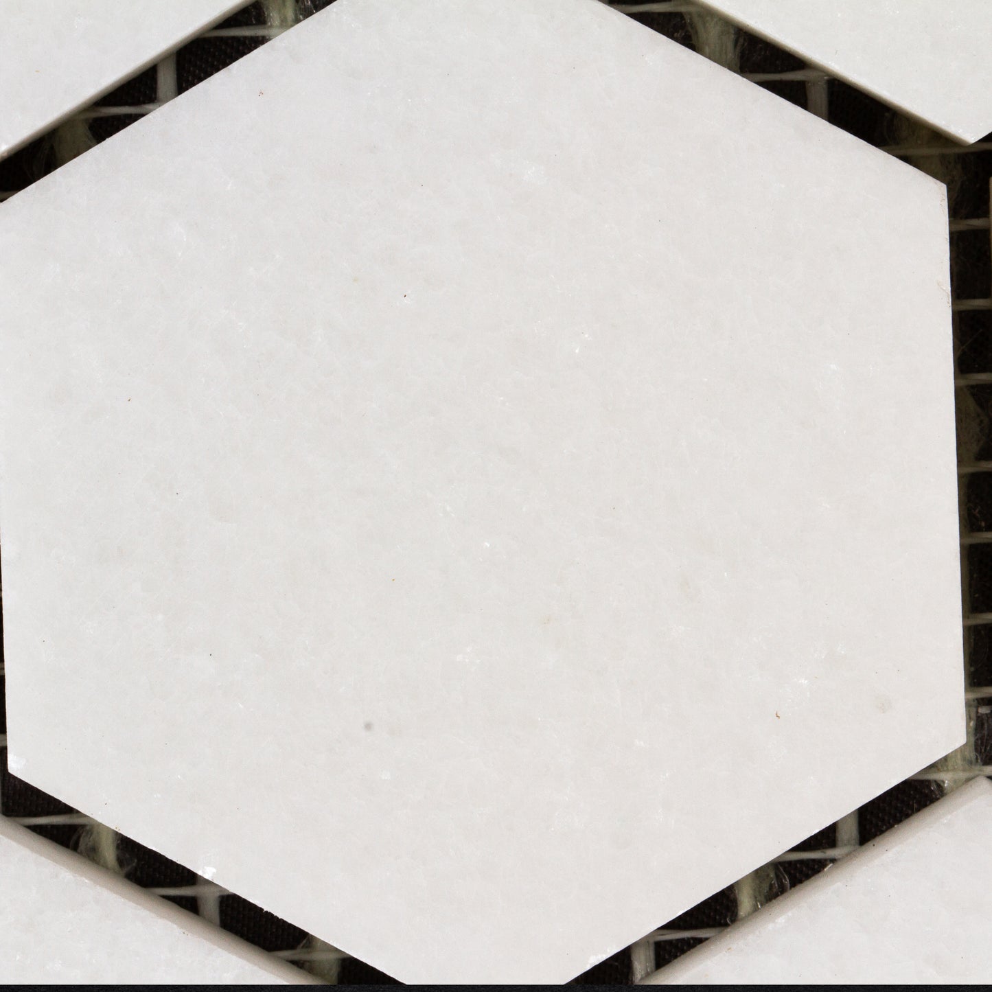 2" Hexagon Thassos Mosaic Polished