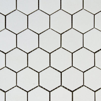 Hexagon Thassos Mosaic Polished 12'' x 12'' x 2"