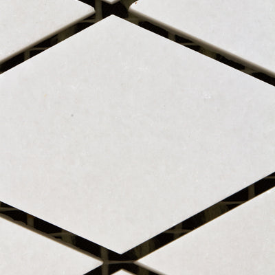Diamond Thassos Mosaic Polished 1 1/4" x 2 1/8"