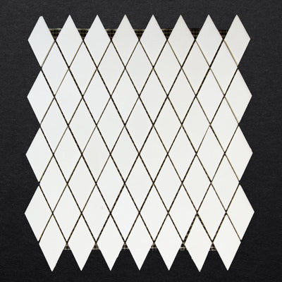 Diamond Thassos Mosaic Polished 1 1/4" x 2 1/8"