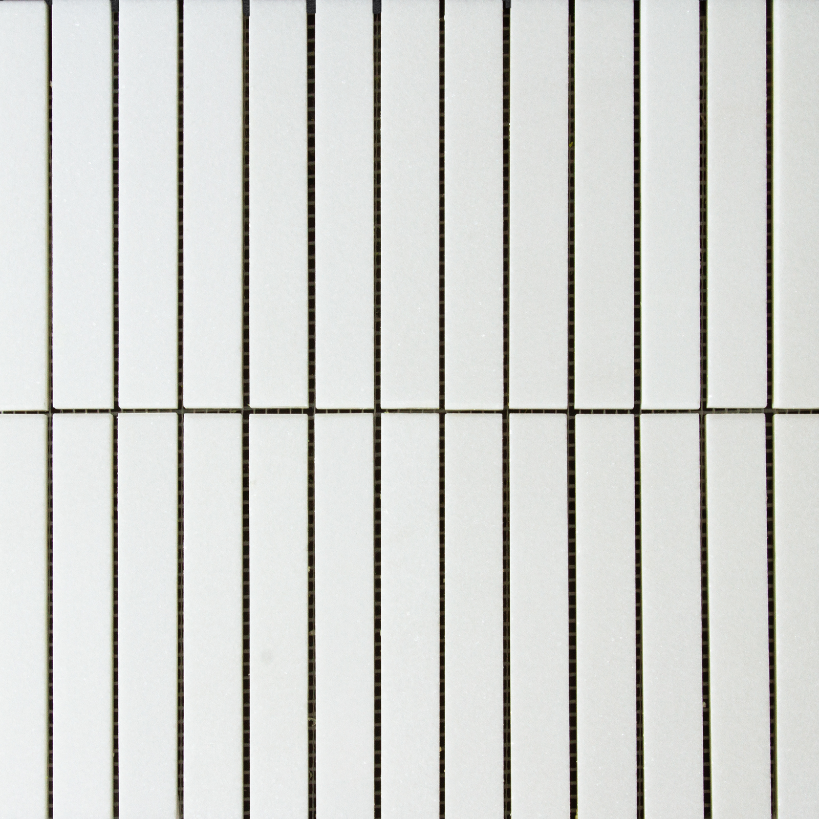 Thassos Mosaic Stacked Polished 3/4" X 6"