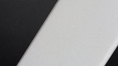 Thassos white marble threshold, edge detail