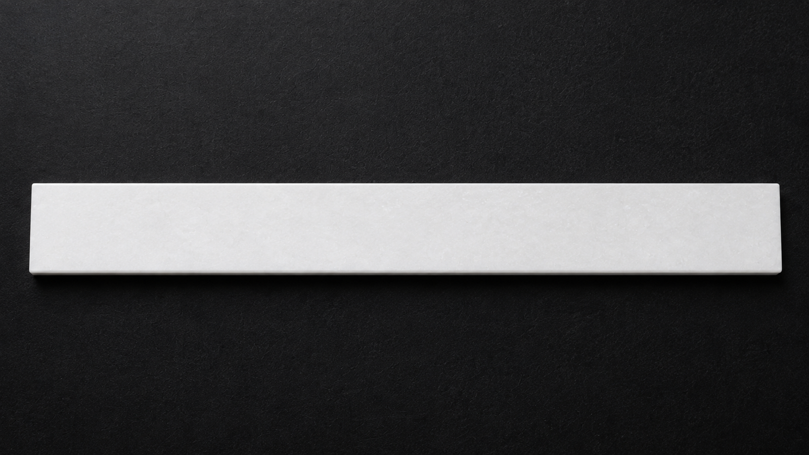 Thassos white marble window sill with eased edges