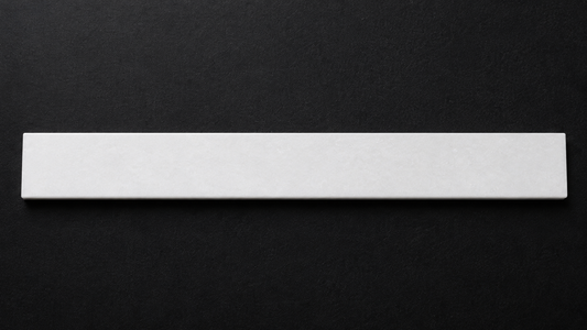 Thassos white marble window sill with eased edges