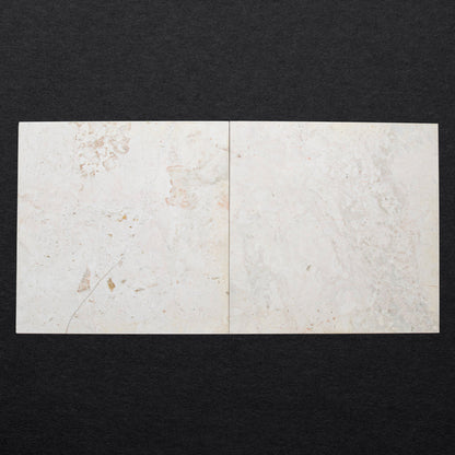 Vanilla Cream Tile Polished 12" X 12" X 3/8"